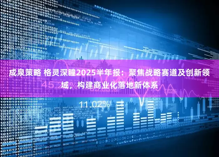 成泉策略 格灵深瞳2025半年报：聚焦战略赛道及创新领域，构建商业化落地新体系